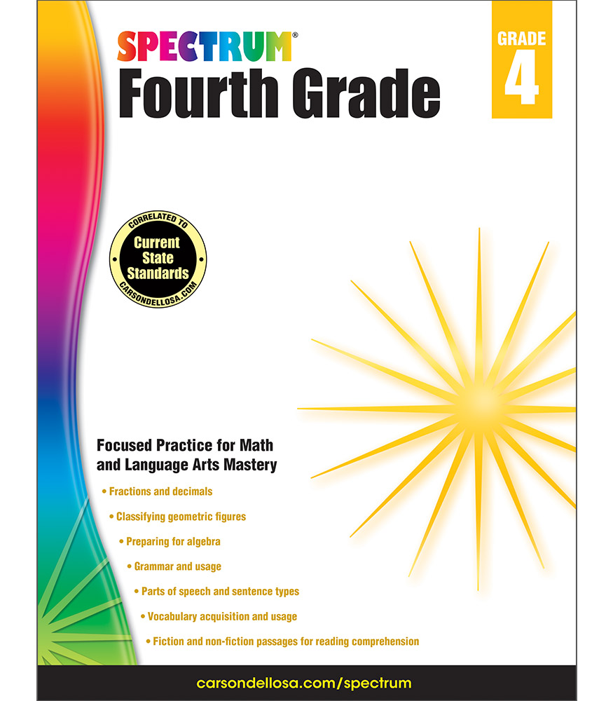 Spectrum Fourth Grade Math Language Arts 4